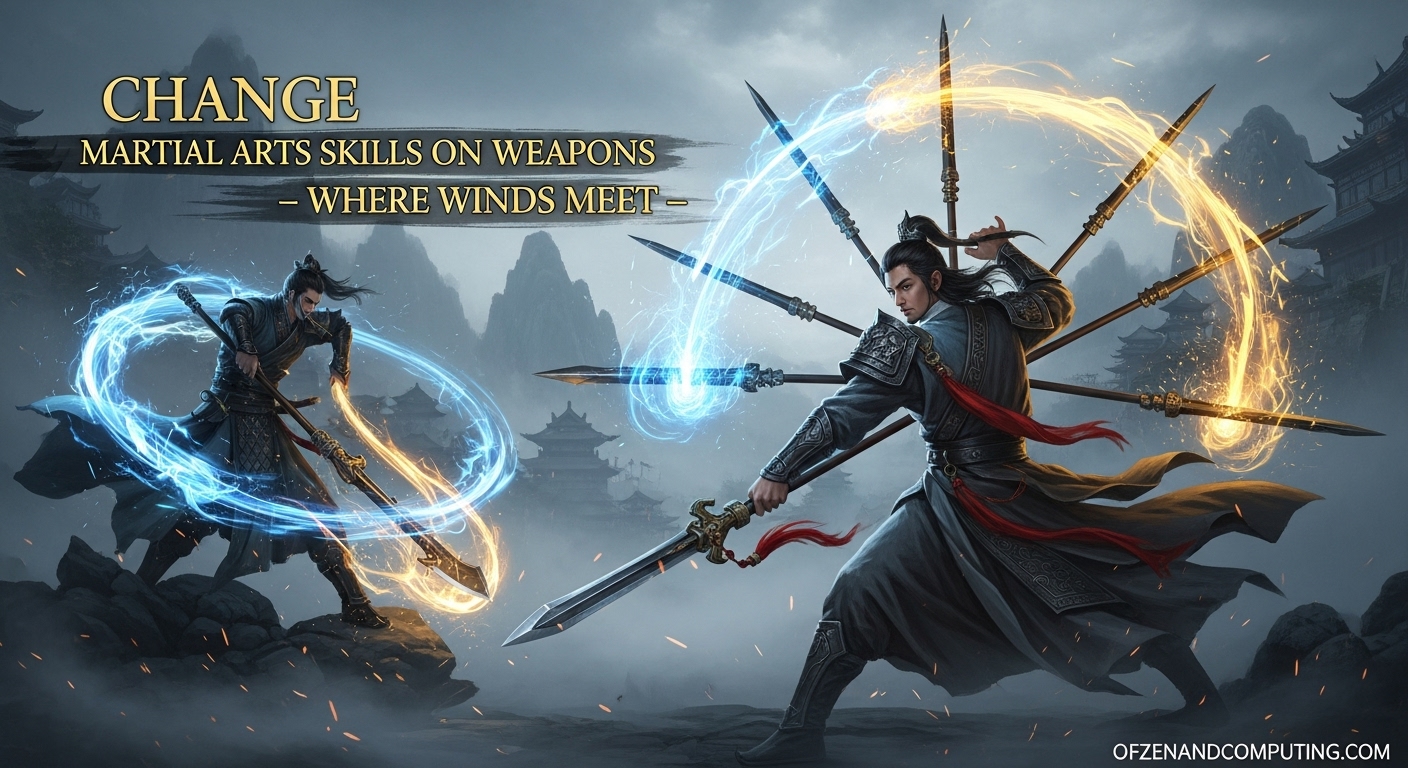 Change Martial Skills on Weapons Where Winds Meet