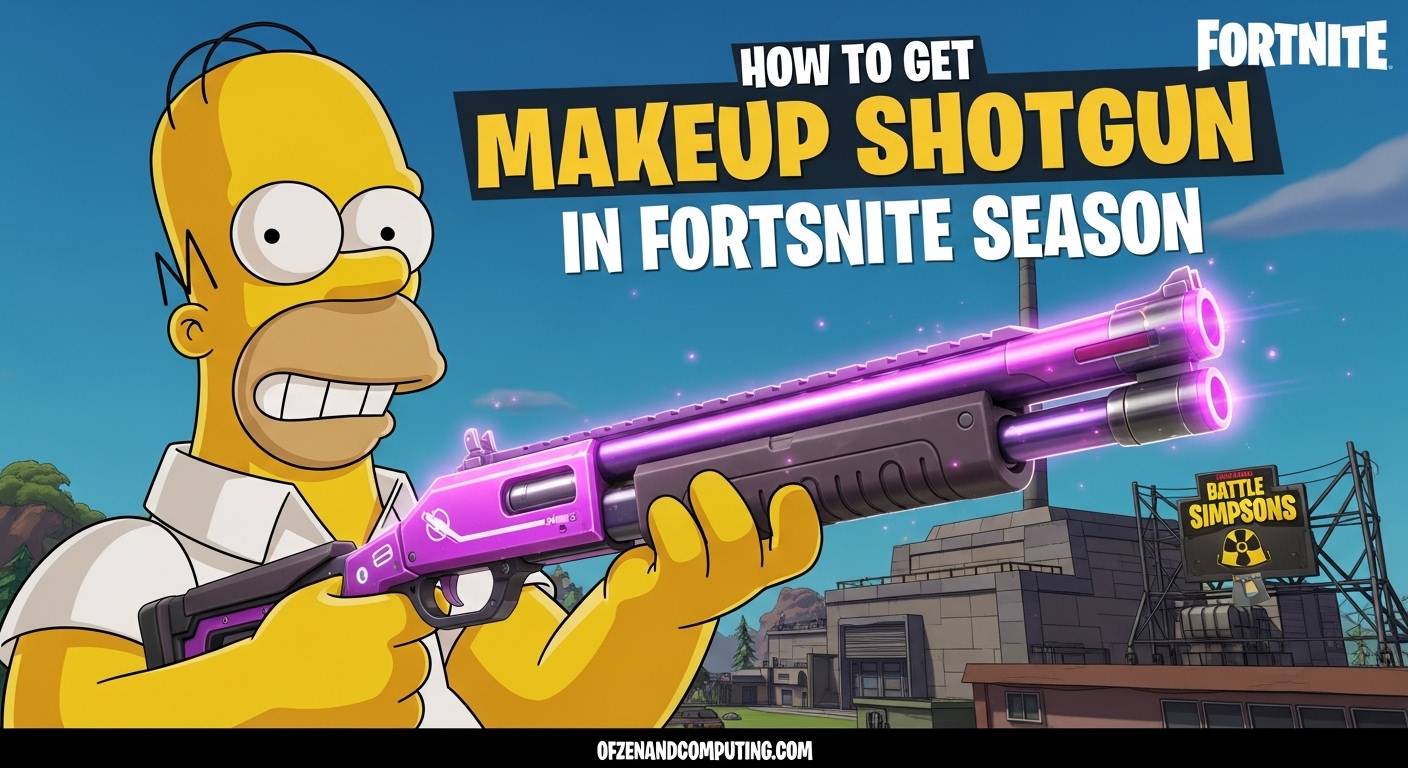 How to Get Makeup Shotgun in Fortnite Simpsons