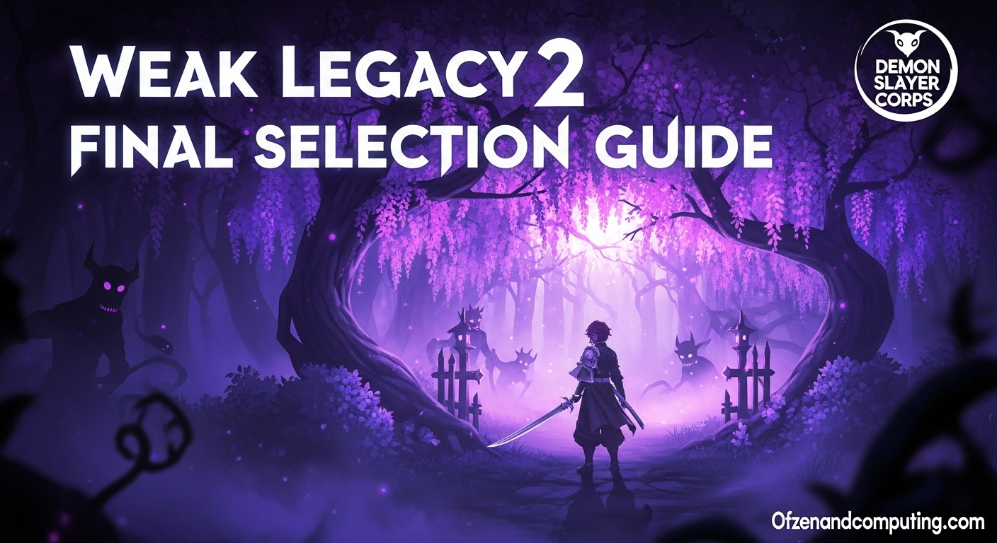 Weak Legacy 2 Final Selection Guide
