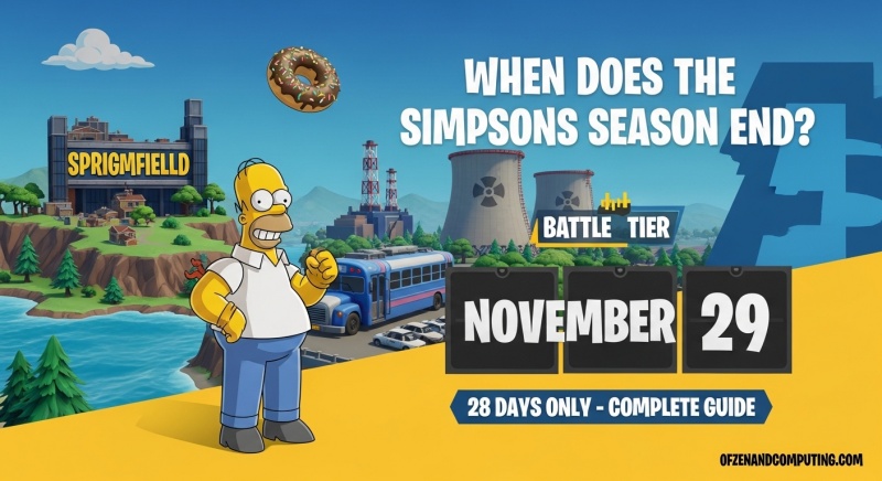 When Does The Simpsons Fortnite Season End