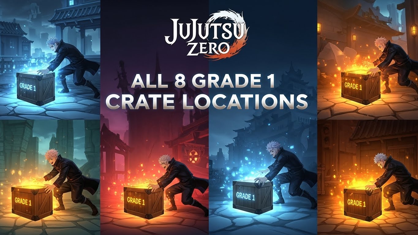 All 8 Grade 1 Crate Locations in Jujutsu Zero
