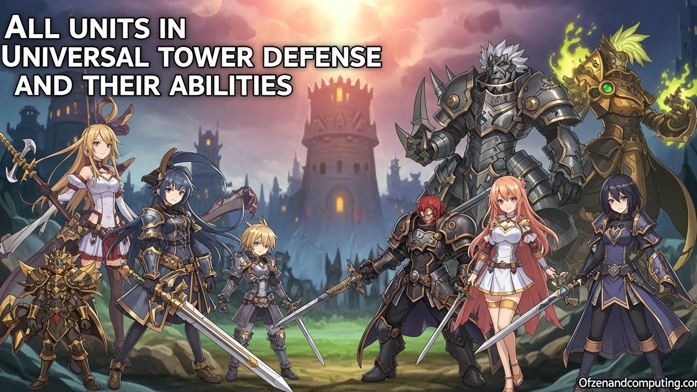 All Units in Universal Tower Defense and Their Abilities