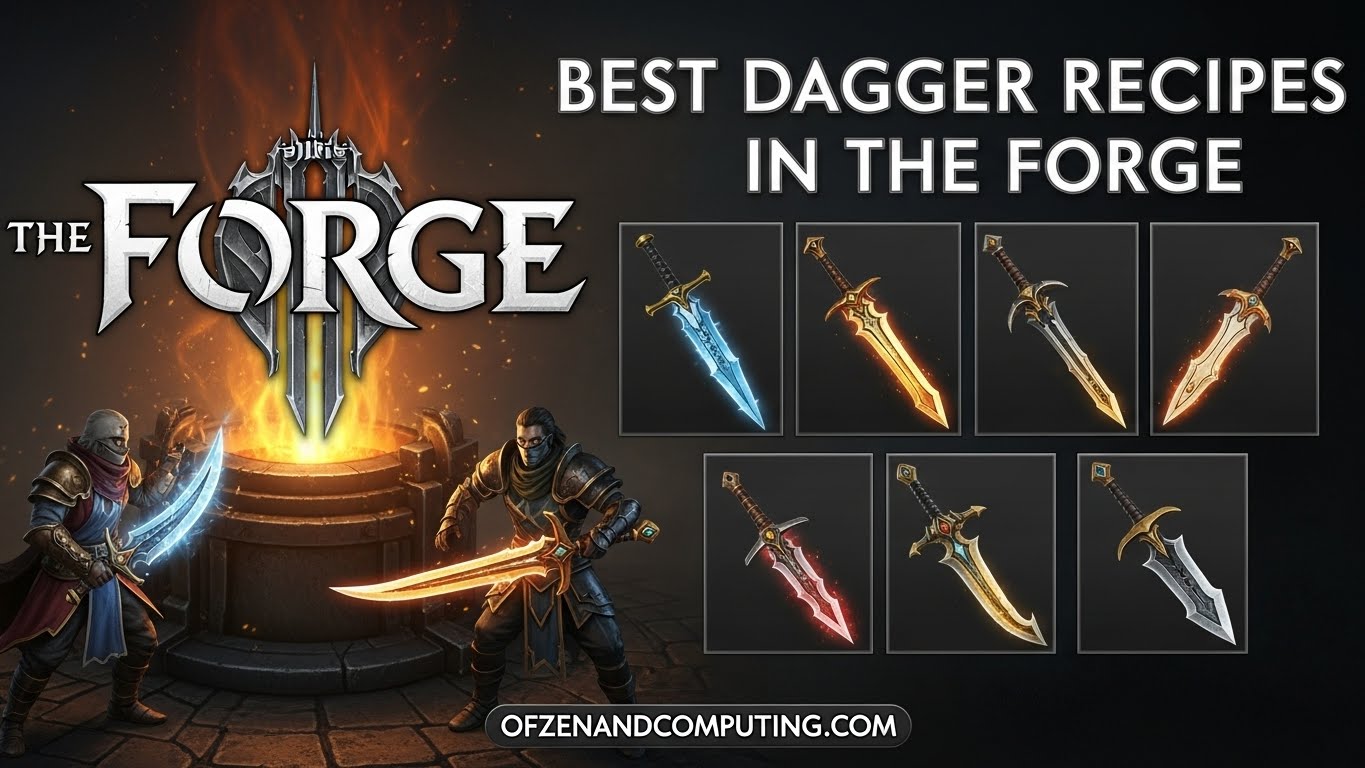 Best Dagger Recipes in The Forge