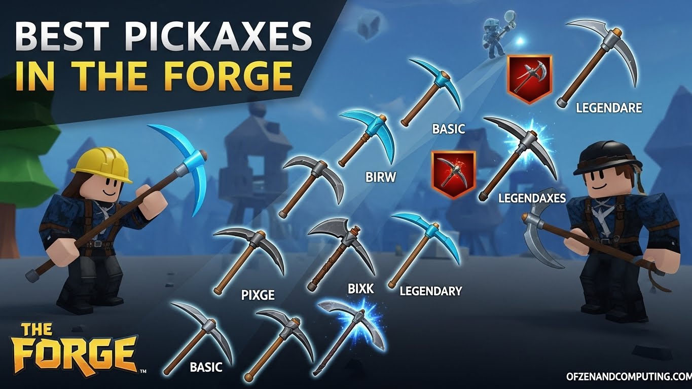 Best Pickaxes The Forge
