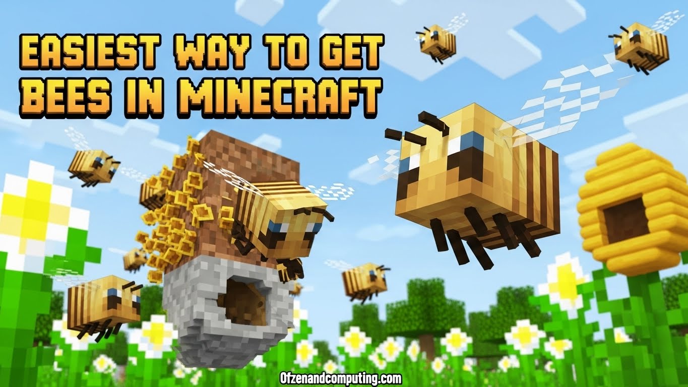 Easiest Way to Get Bees in Minecraft