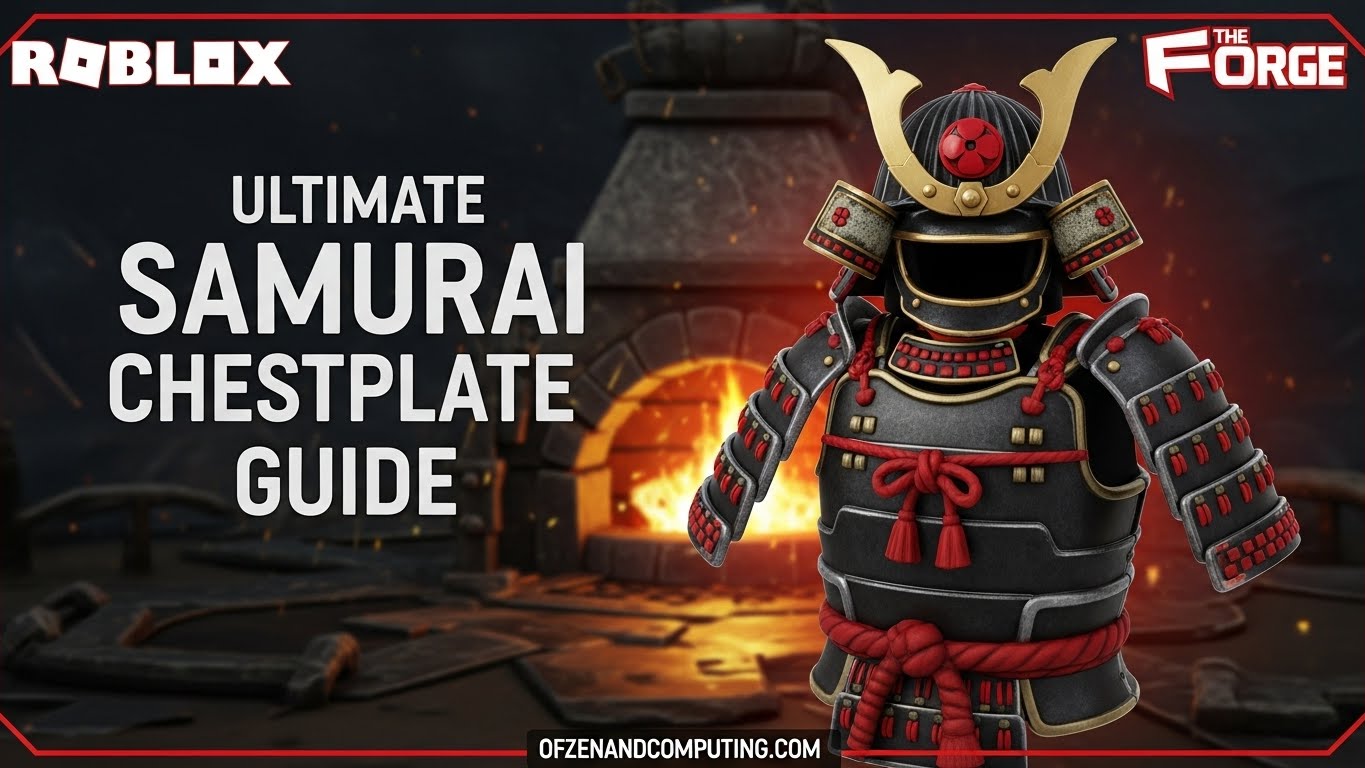 How to Craft Samurai Chestplate The Forge