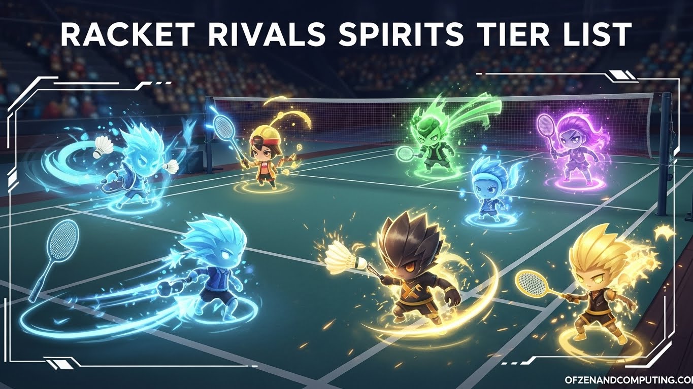 Racket Rivals Spirits Tier List