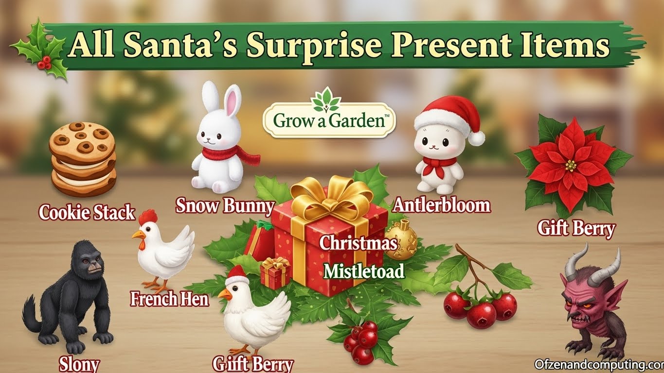 Santa's Surprise Present Items in Grow a Garden
