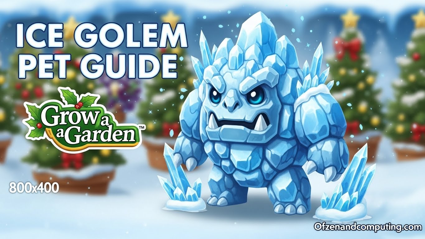 What Does the Ice Golem Pet Do in Grow a Garden