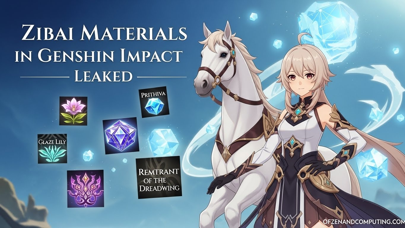 Zibai Materials in Genshin Impact Leaked