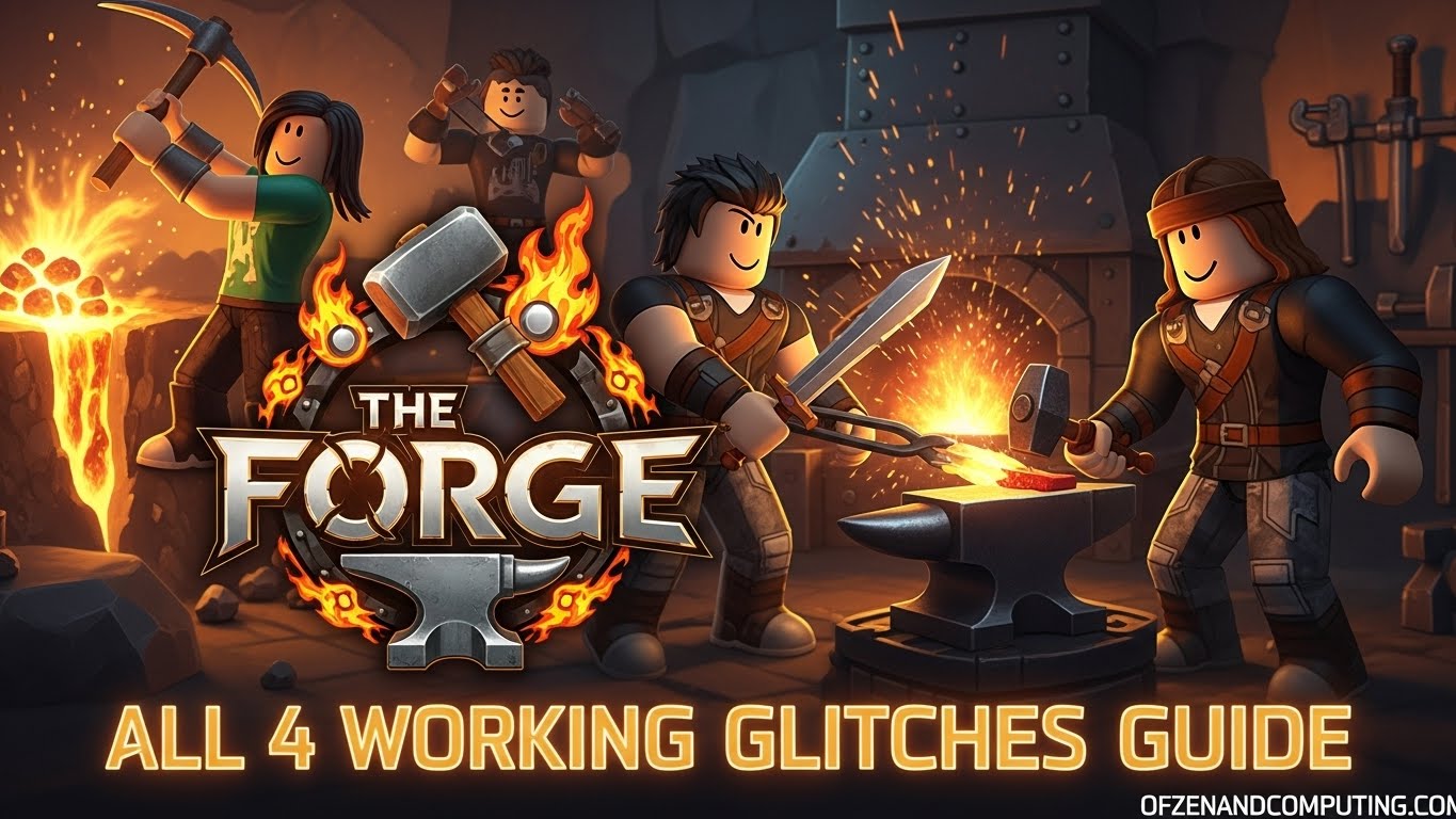 All 4 Working Glitch The Forge Roblox