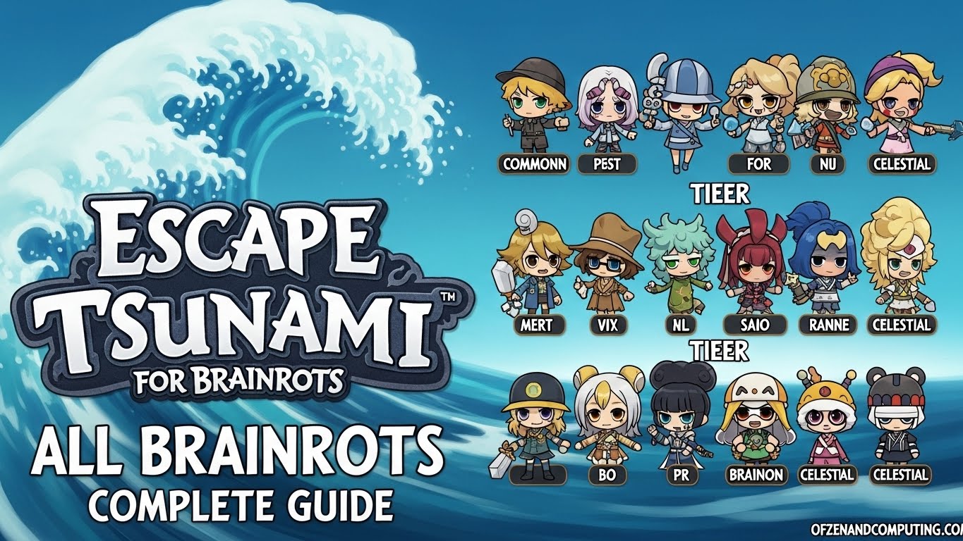 All Brainrots in Escape Tsunami For Brainrots