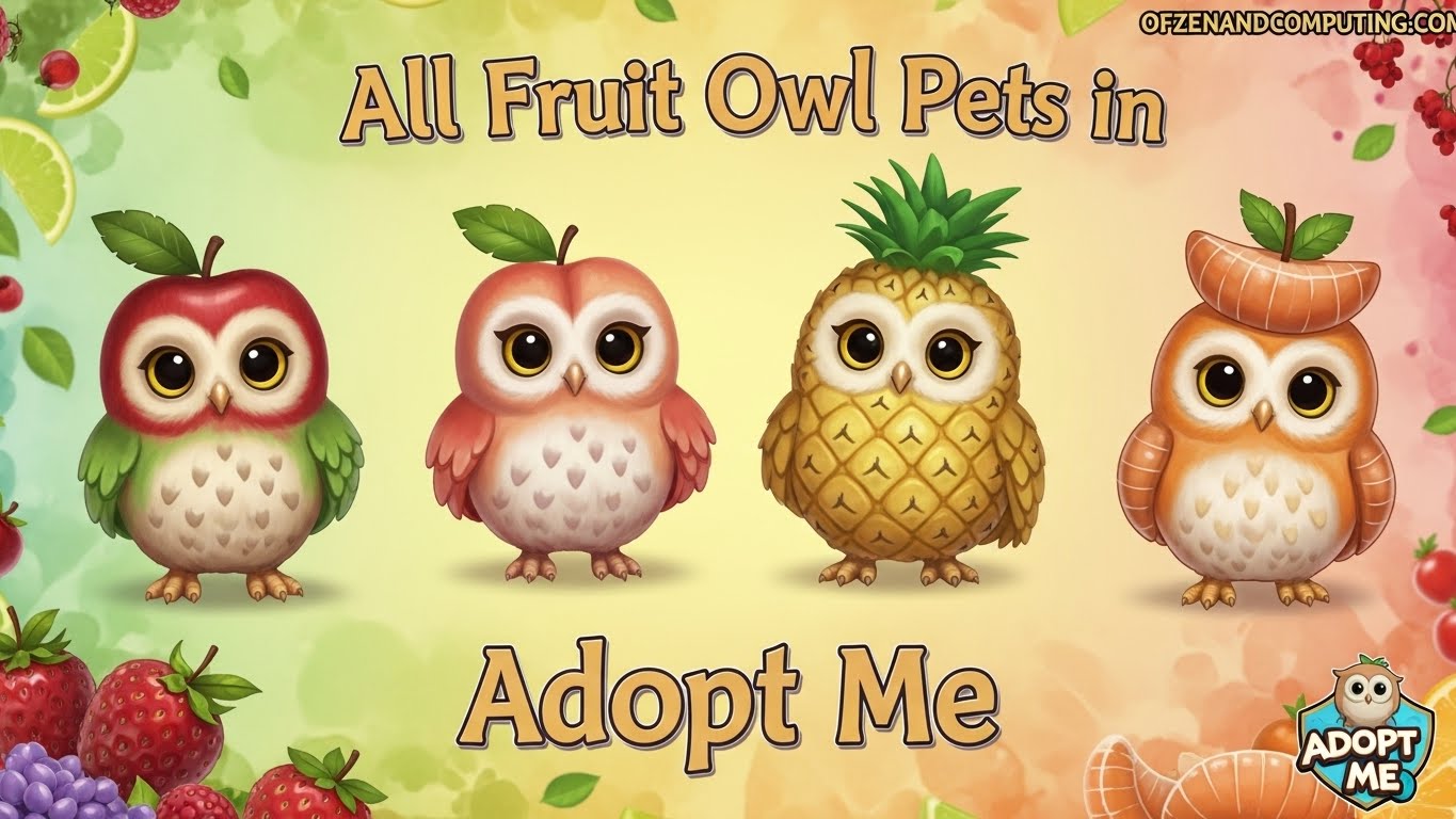 All Fruit Owl Pets in Adopt Me