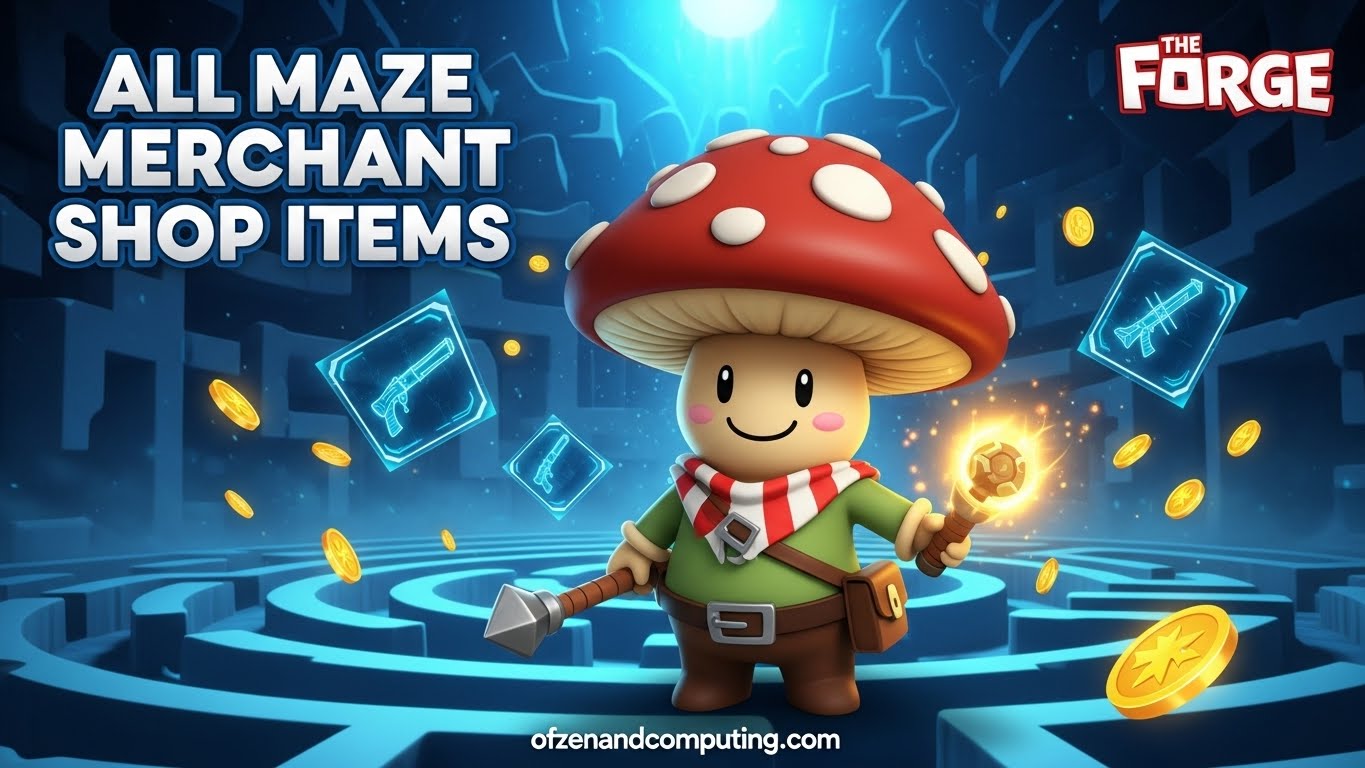 All Maze Merchant Shop Items in The Forge