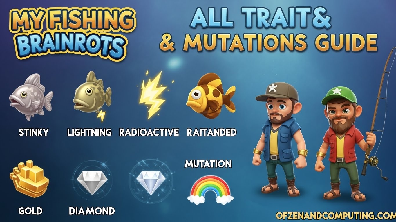 All My Fishing Brainrots Mutations & Traits