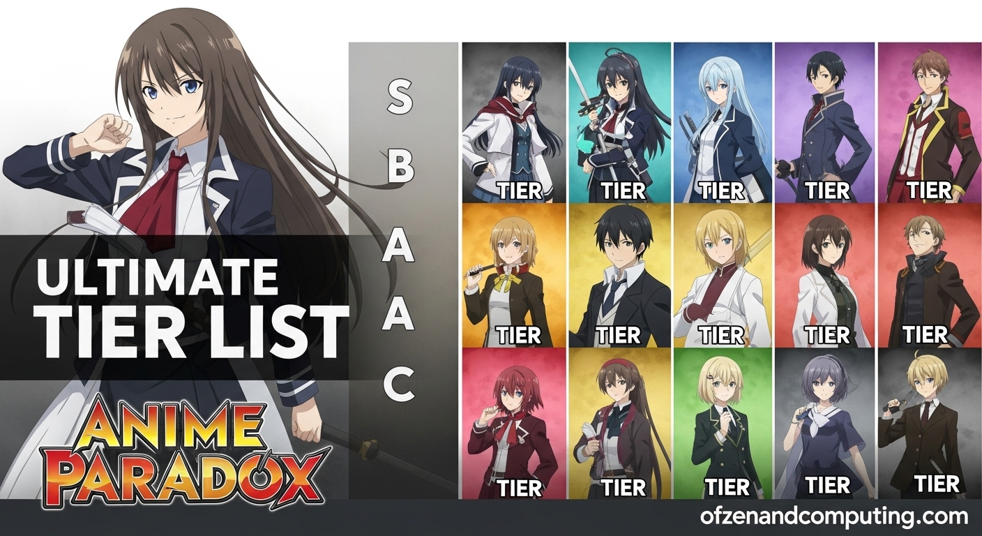 Anime Paradox Tier List