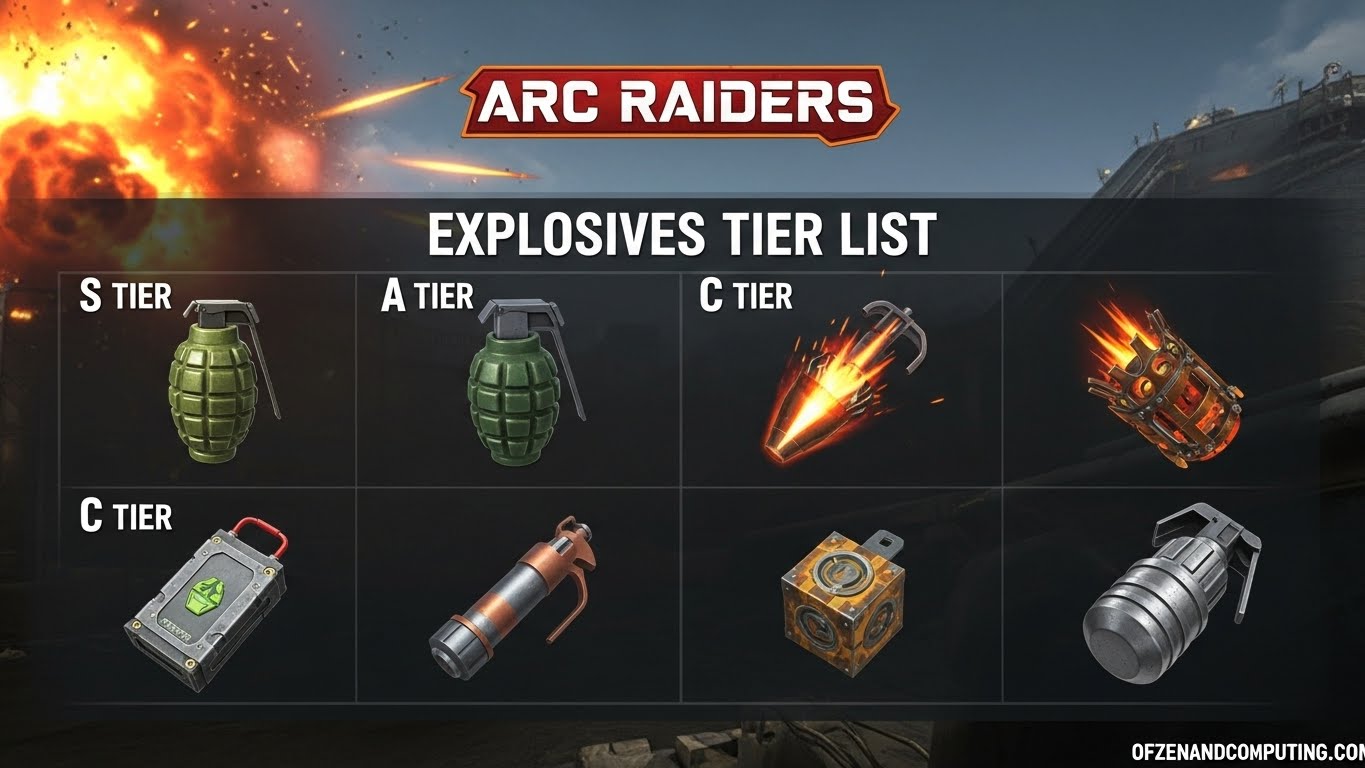 Arc Raiders Explosives Tier List