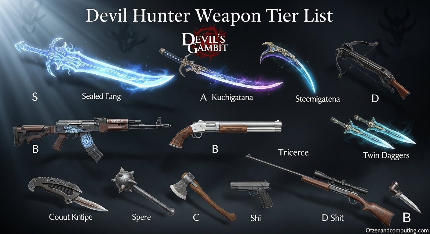Devil Hunter Weapon Tier List