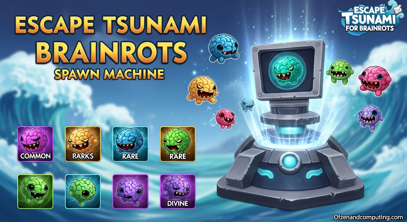 Escape Tsunami Brainrots Spawn Machine
