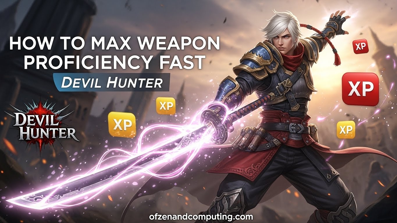 How to Max Weapon Proficiency Fast Devil Hunter