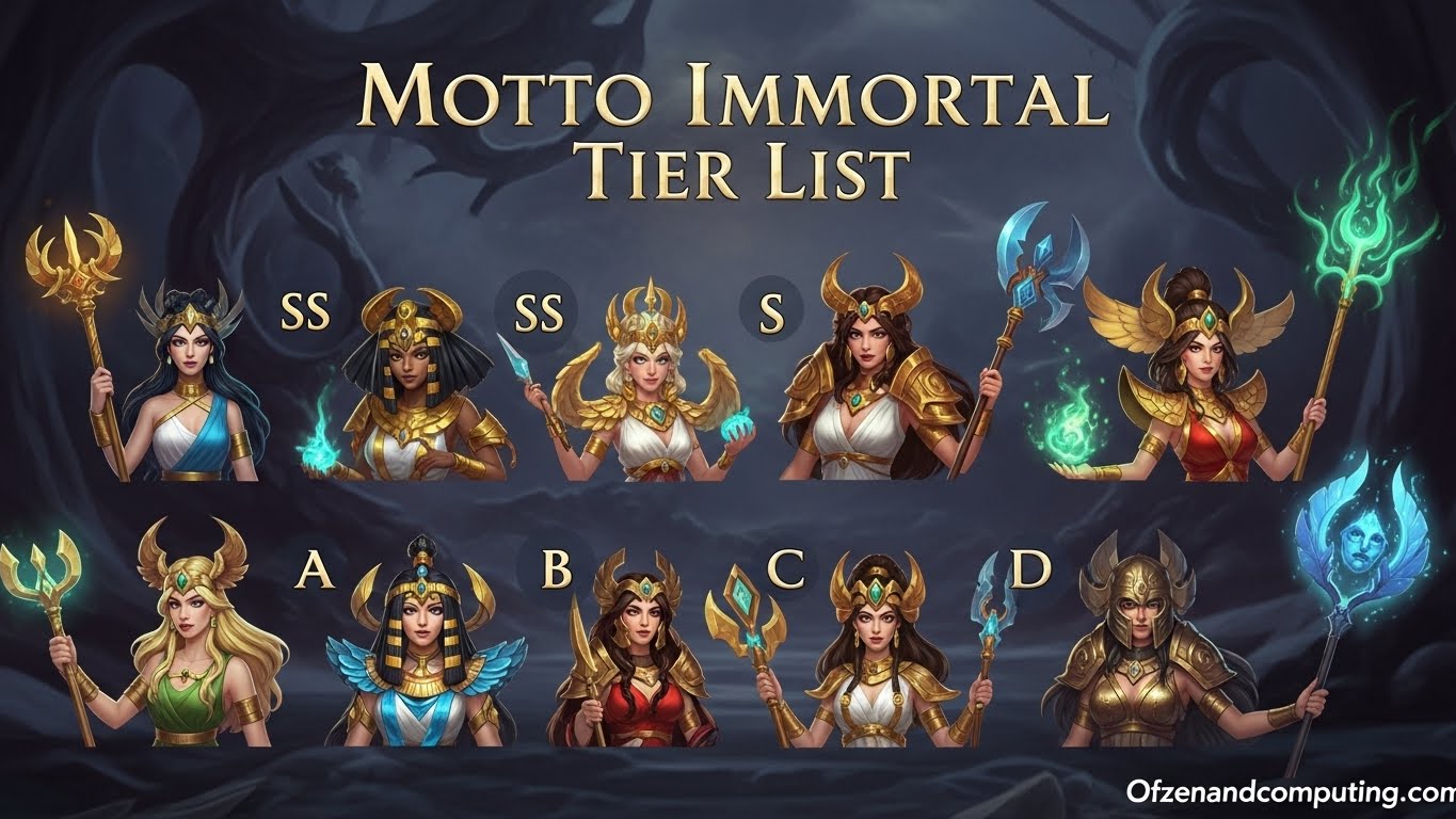 Motto Immortal Tier List