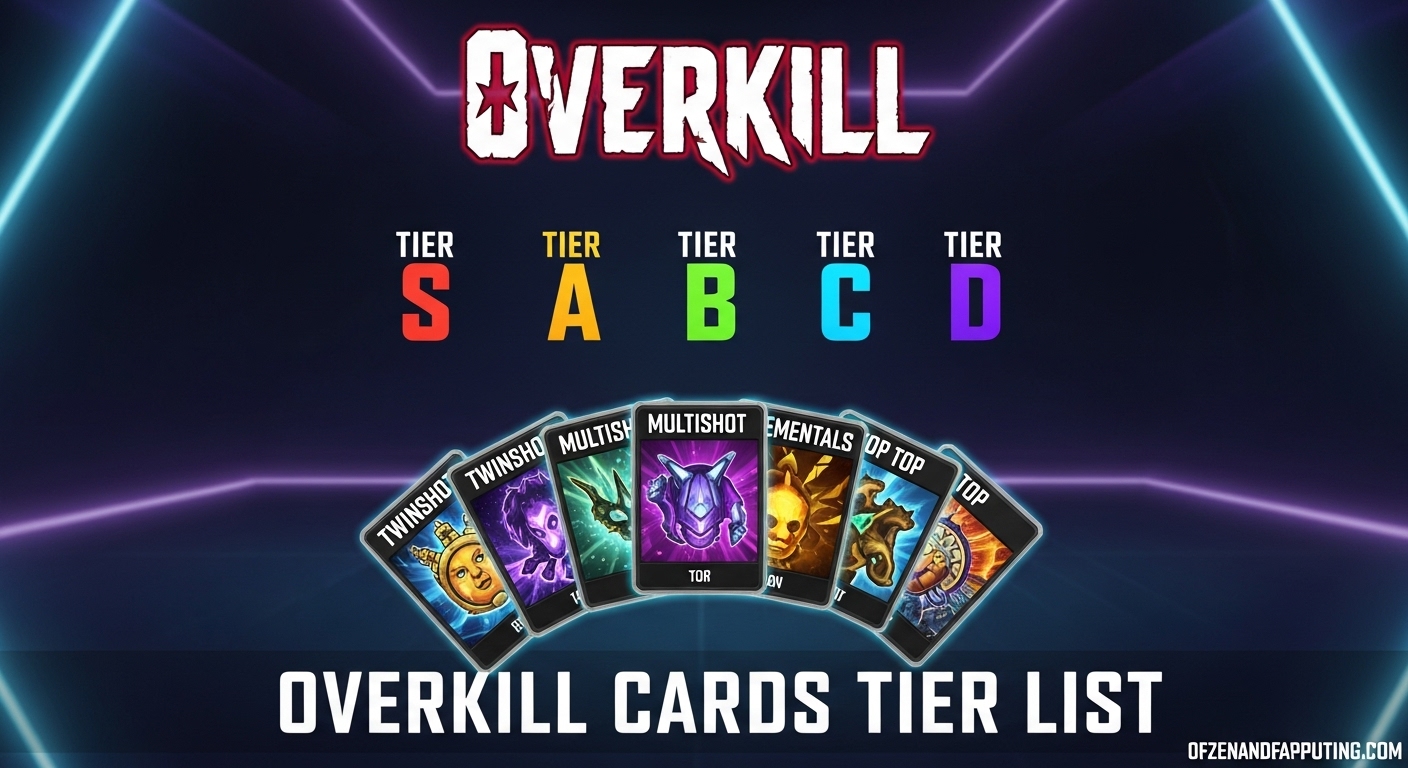 Overkill Cards Tier List
