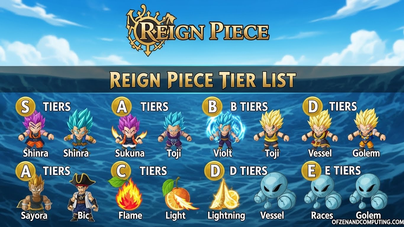 Reign Piece Tier List