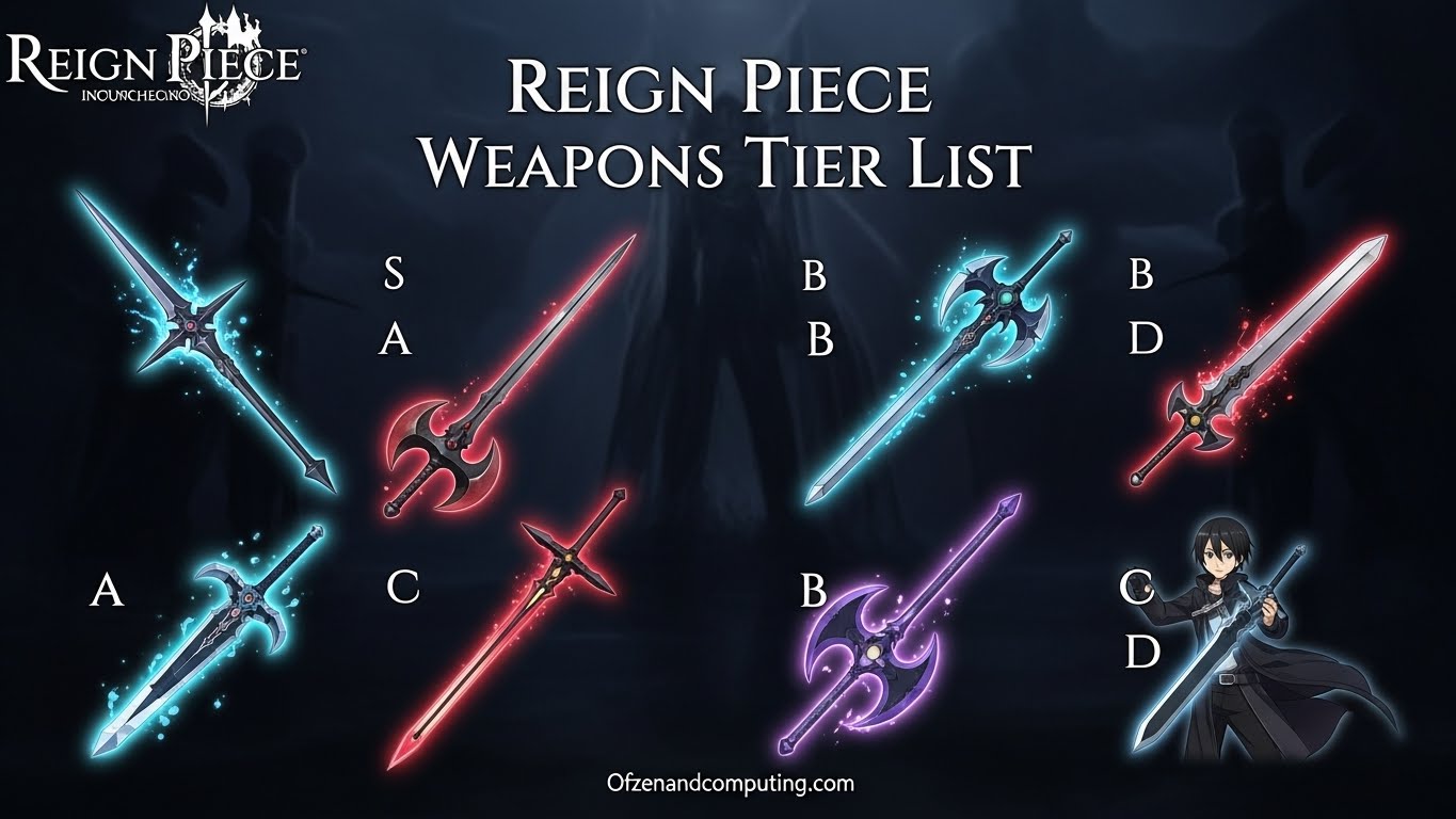 Reign Piece Weapons Tier List