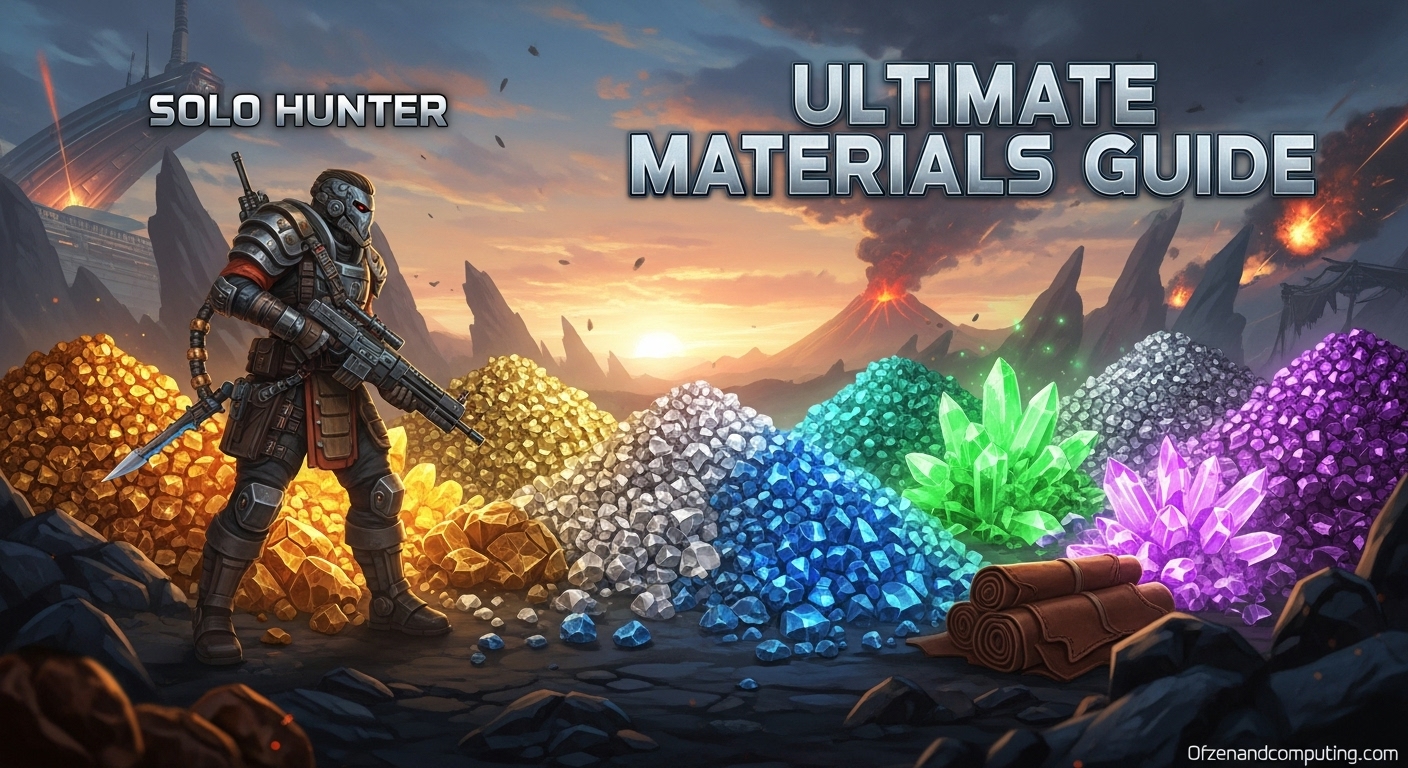 Solo Hunters Materials Guide