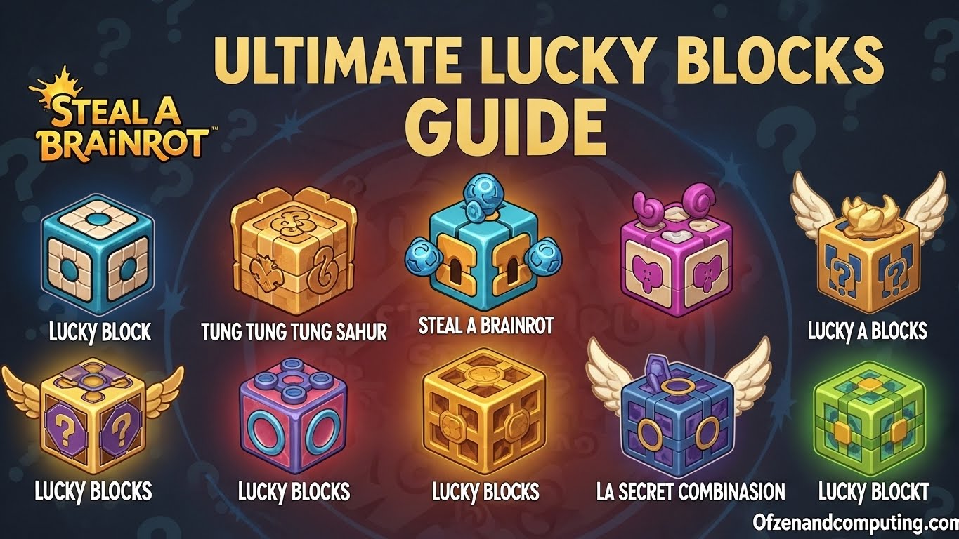 Steal A Brainrot Lucky Blocks Guide