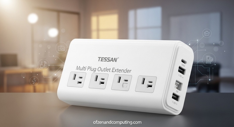 TESSAN Multi Plug Outlet Extender with USB-C Review