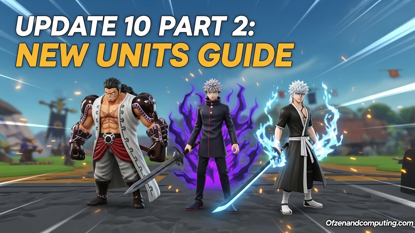Update 10 Part 2: New Units Guide