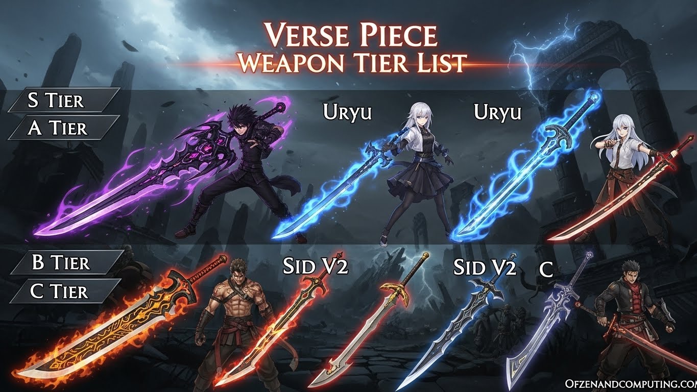 Verse Piece Weapon Tier List