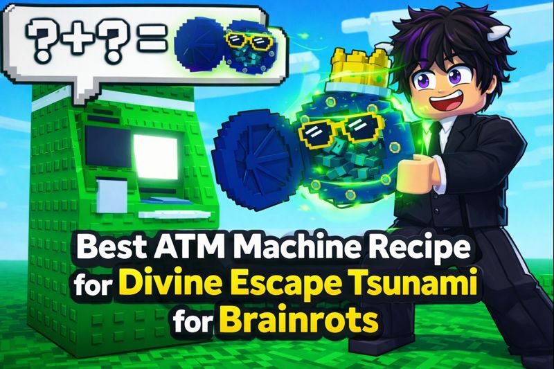 Best ATM Machine Recipe for Divine Escape Tsunami for Brainrots