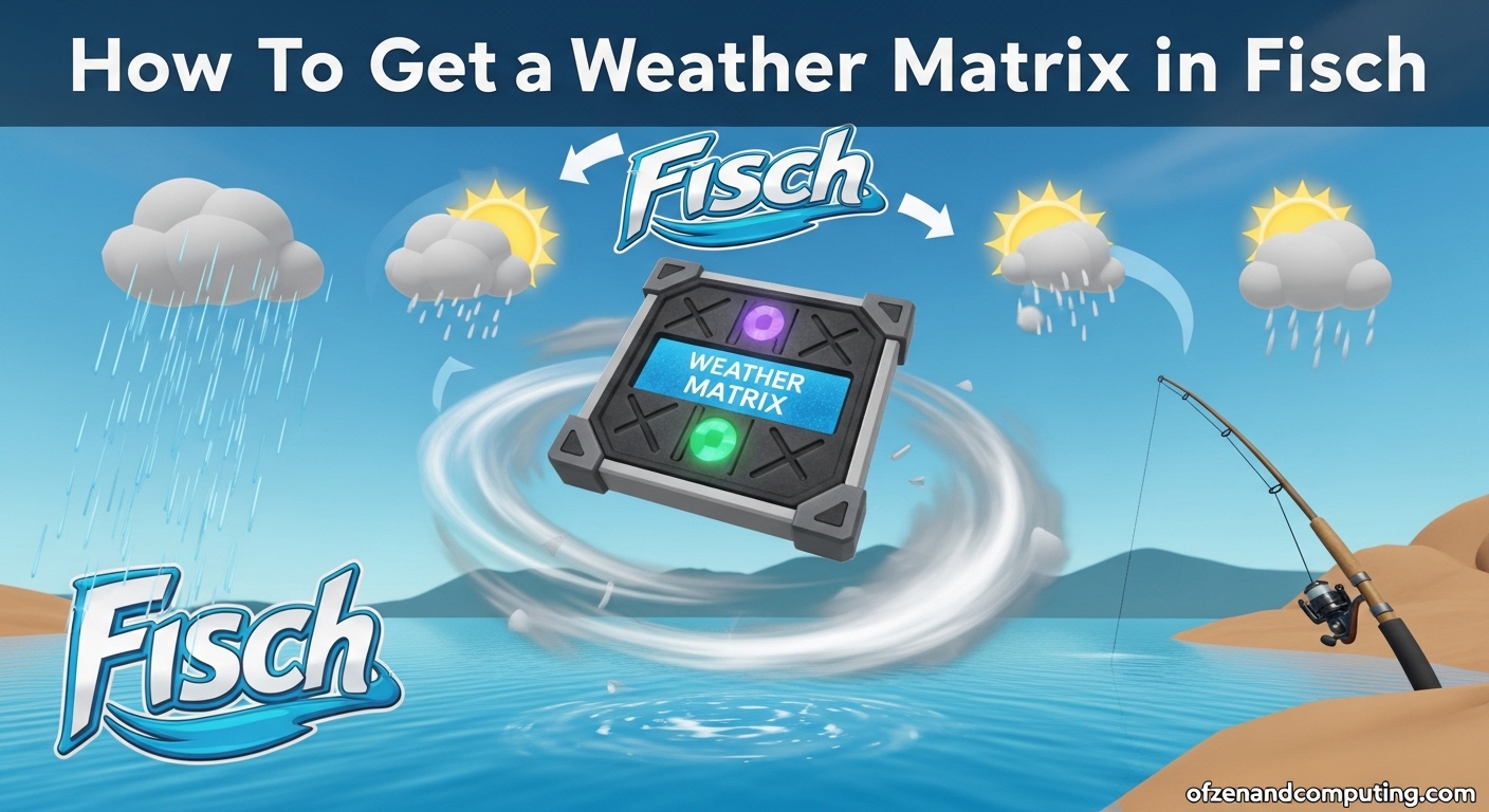 How To Get Weather Matrix in Fisch