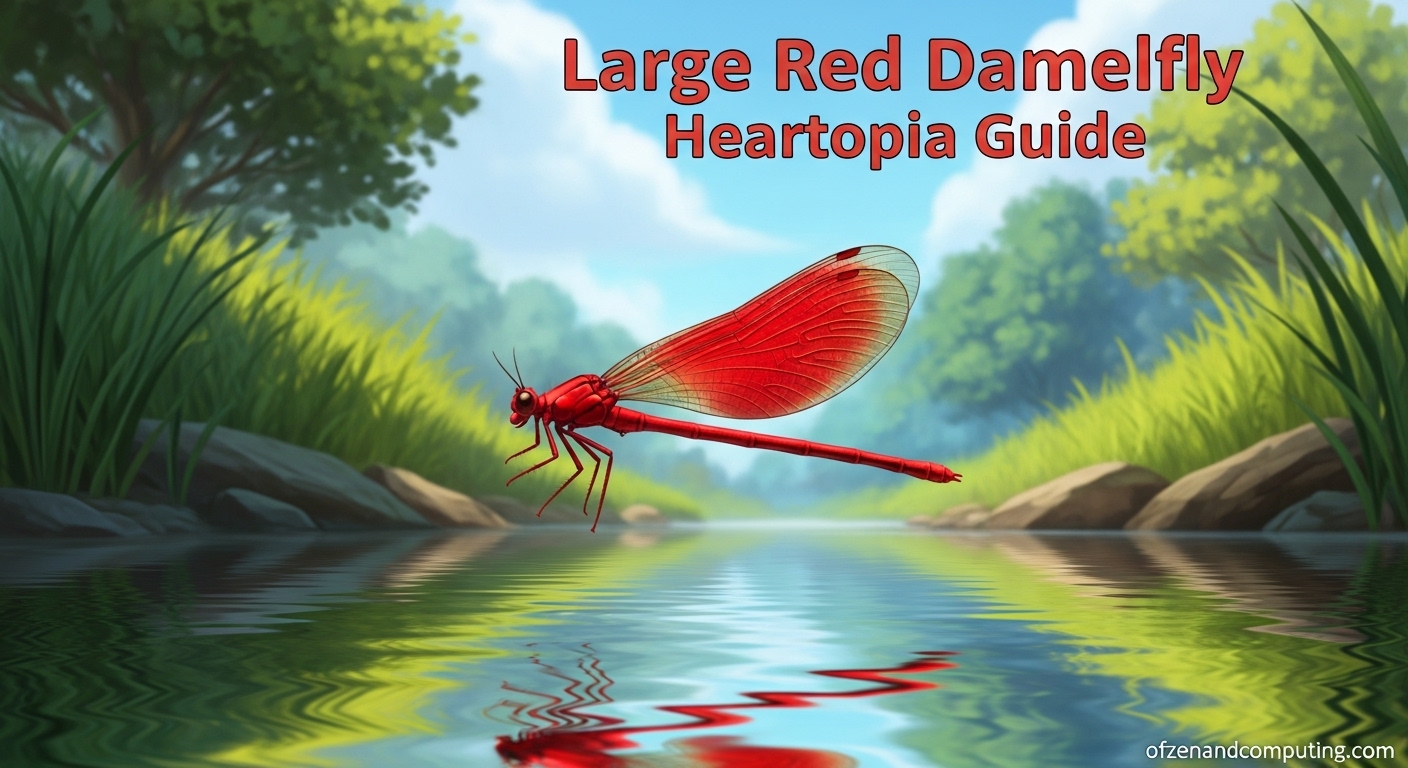 How to Catch Large Red Damselfly in Heartopia
