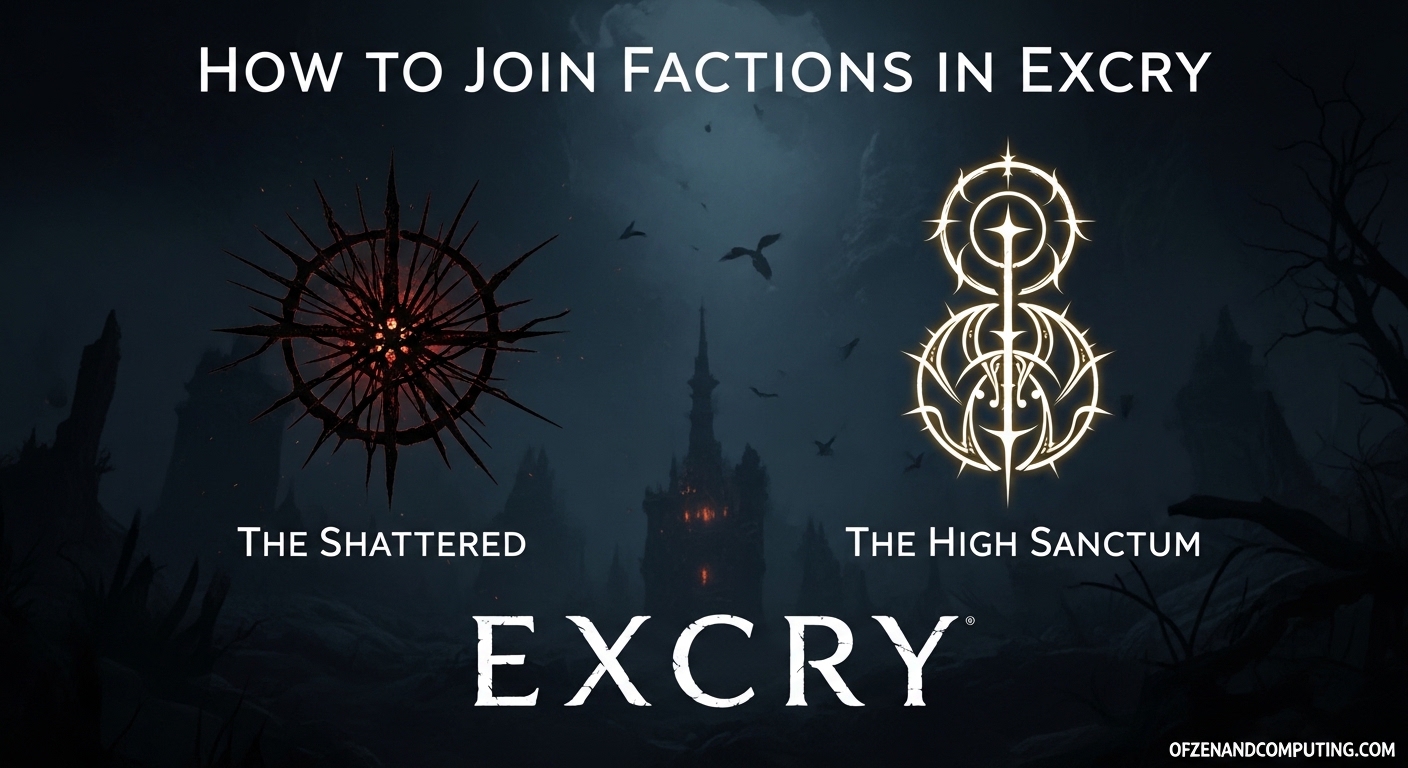 How to Join Factions in Excry