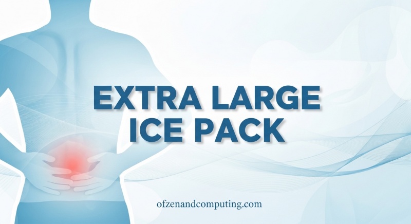 KingPavonini Extra Large Ice Pack for Back Pain Relief