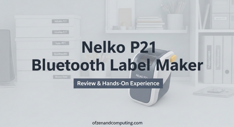 Nelko P21 Bluetooth Label Maker Review