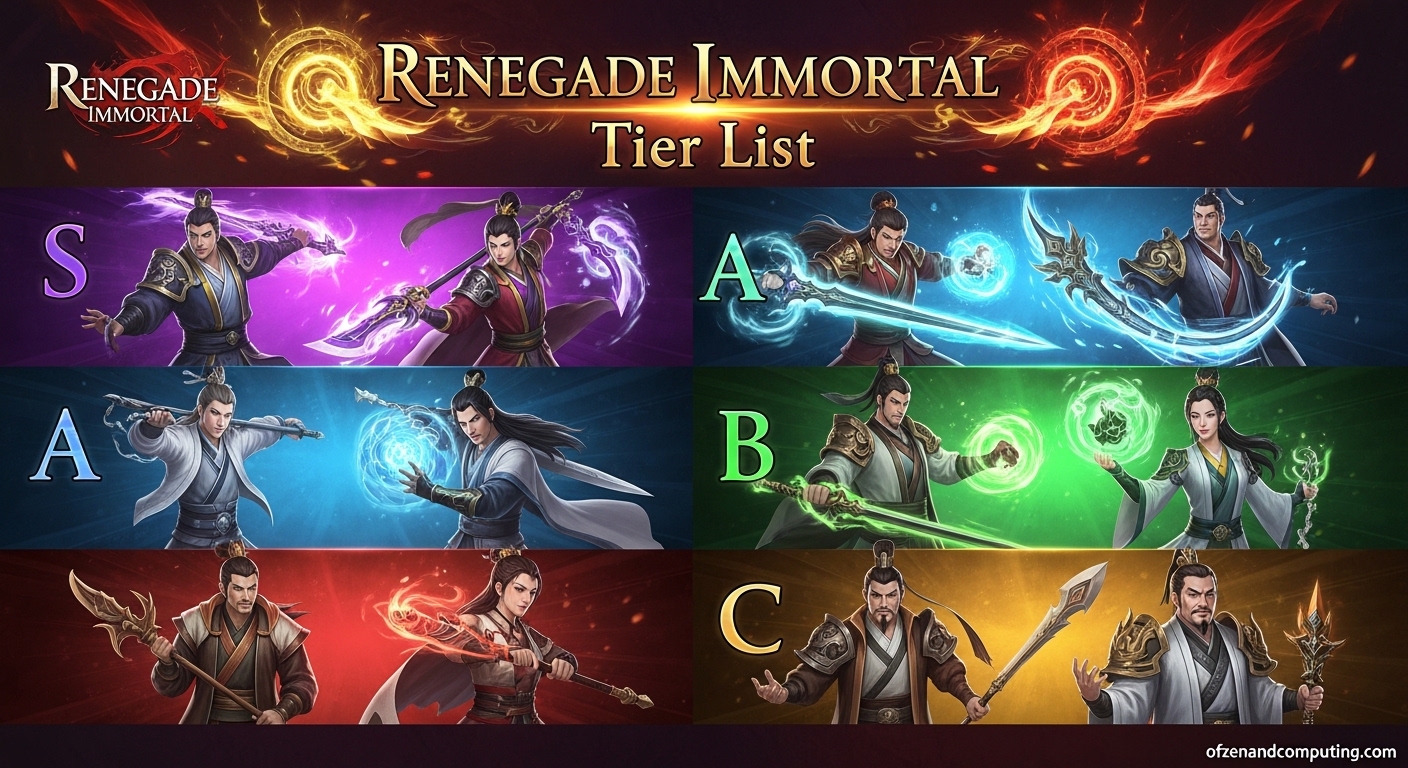 Renegade Immortal Tier List