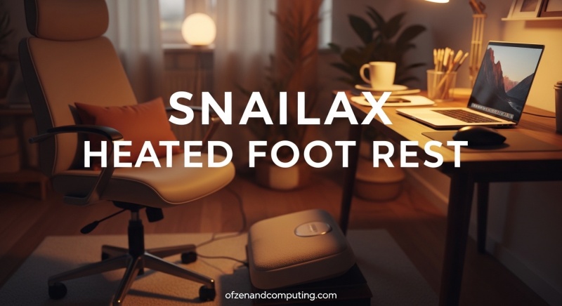 Snailax Heated Foot Rest with Massage