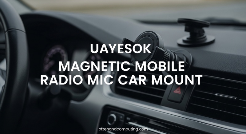 UAYESOK Magnetic Mobile Radio Mic Car Mount Holder Review