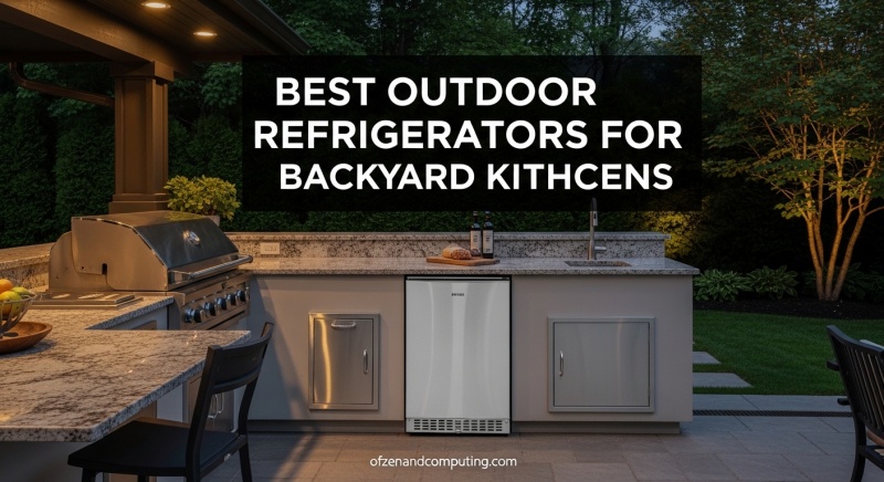 Best Outdoor Refrigerators for Backyard Kitchens