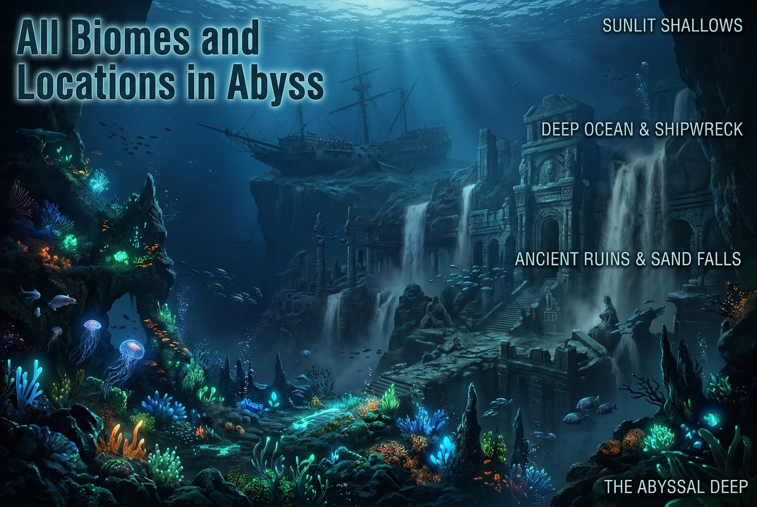 All Biomes and Locations in Abyss