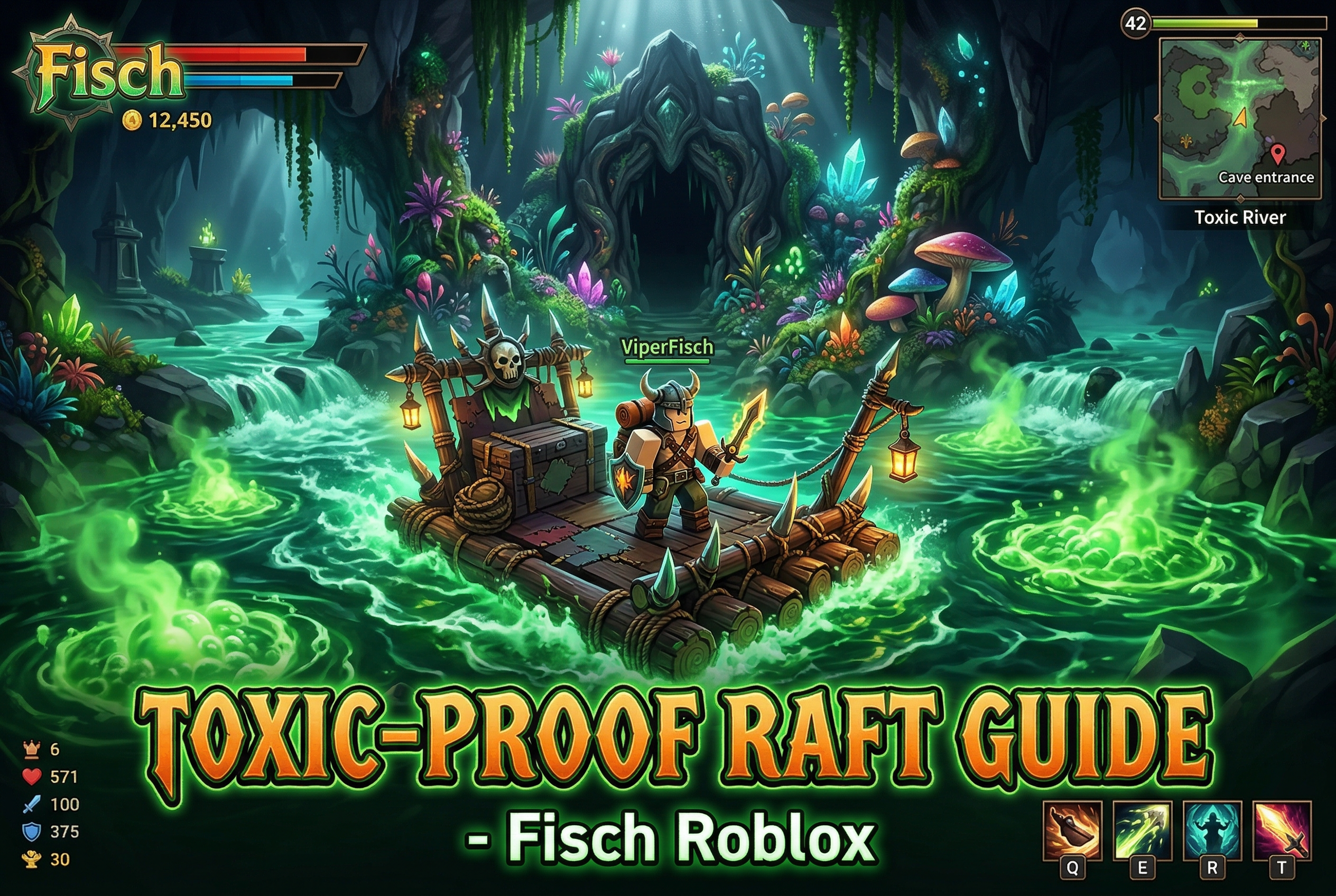 How to Get Toxic-Proof Raft and Reach Living Garden in Fisch