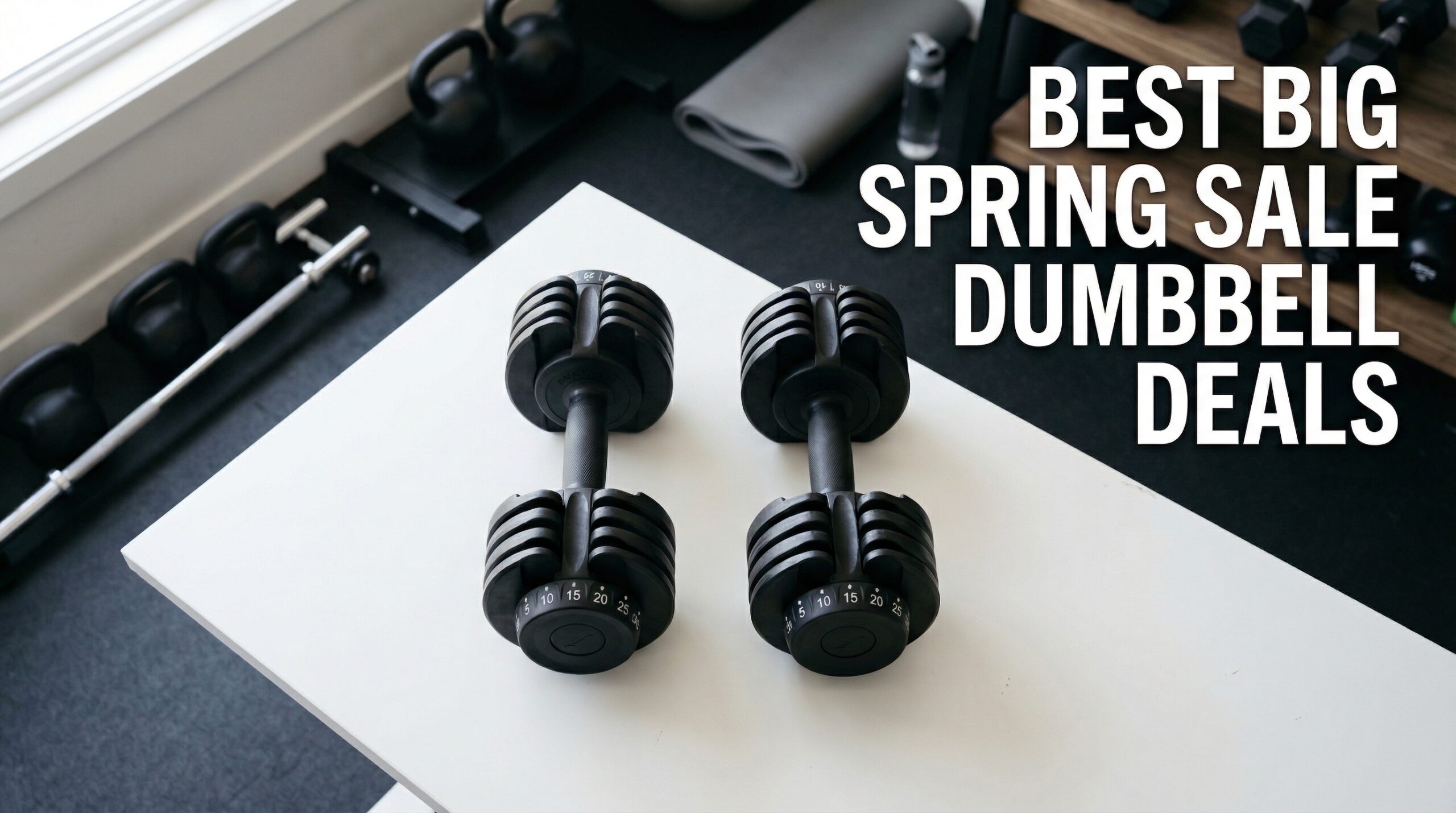 Best Big Spring Sale Adjustable Dumbbell Set Deals on Amazon