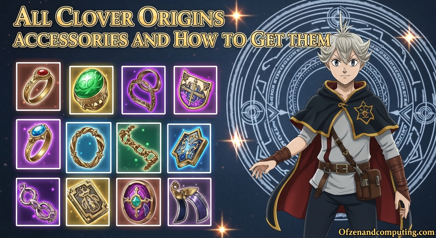 All Clover Origins Accessories and How to Get Them