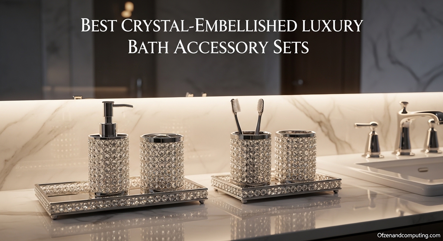Best Crystal-Embellished Luxury Bath Accessory Sets
