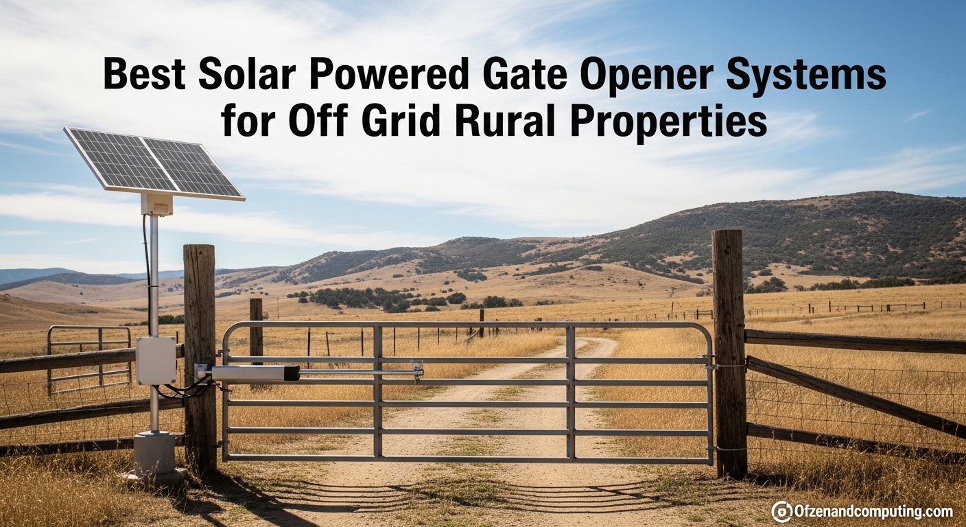 Best Solar Powered Gate Opener Systems for Off Grid Rural Properties
