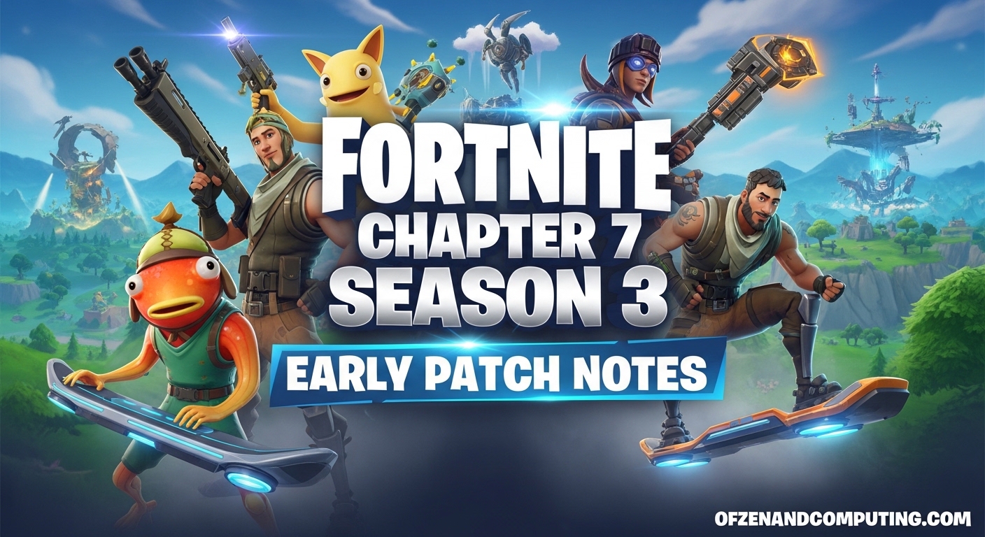 Fortnite Chapter 7 Season 3 Early Patch Notes